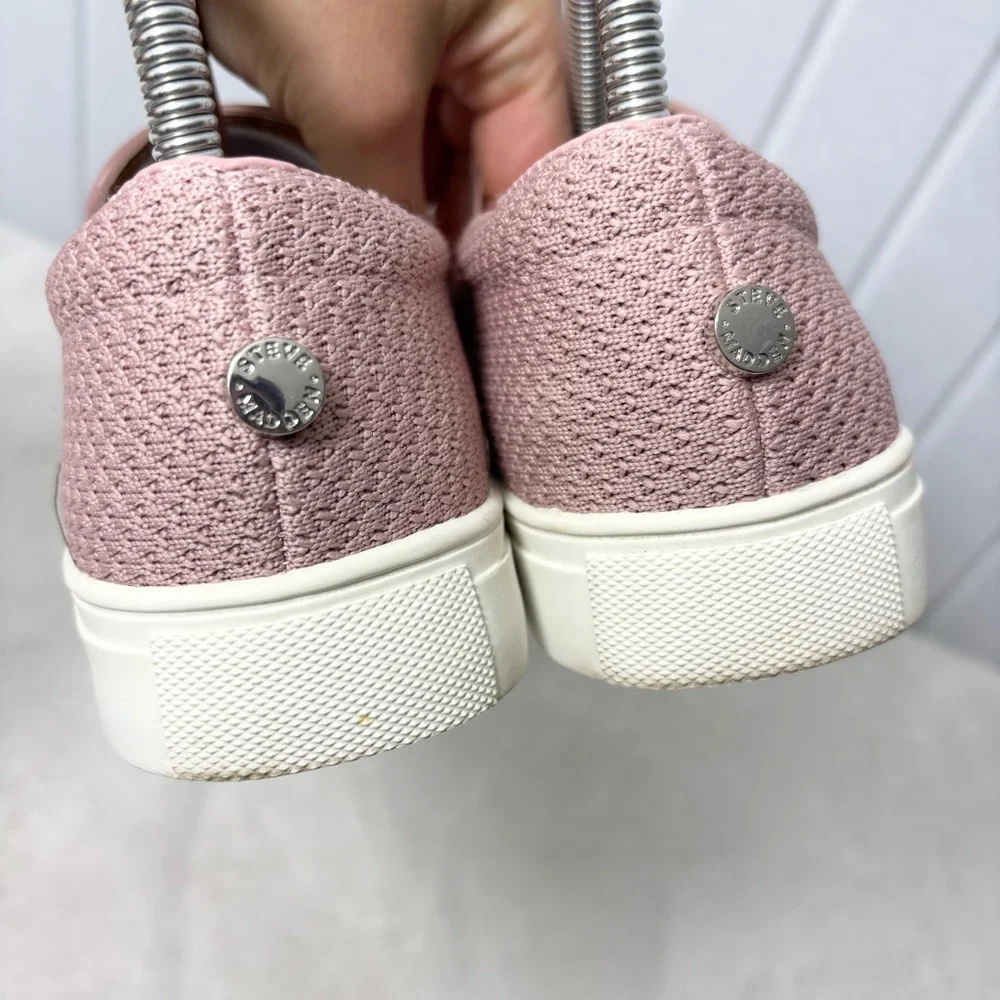 Steve Madden‎ Blush Pink Knit Slip-On Shoes Align Loafers Size 7